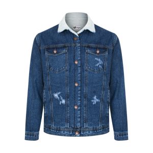 کت جین داخل خز مناسب برای فصل پاییز و زمستان است قواره کار نرمال